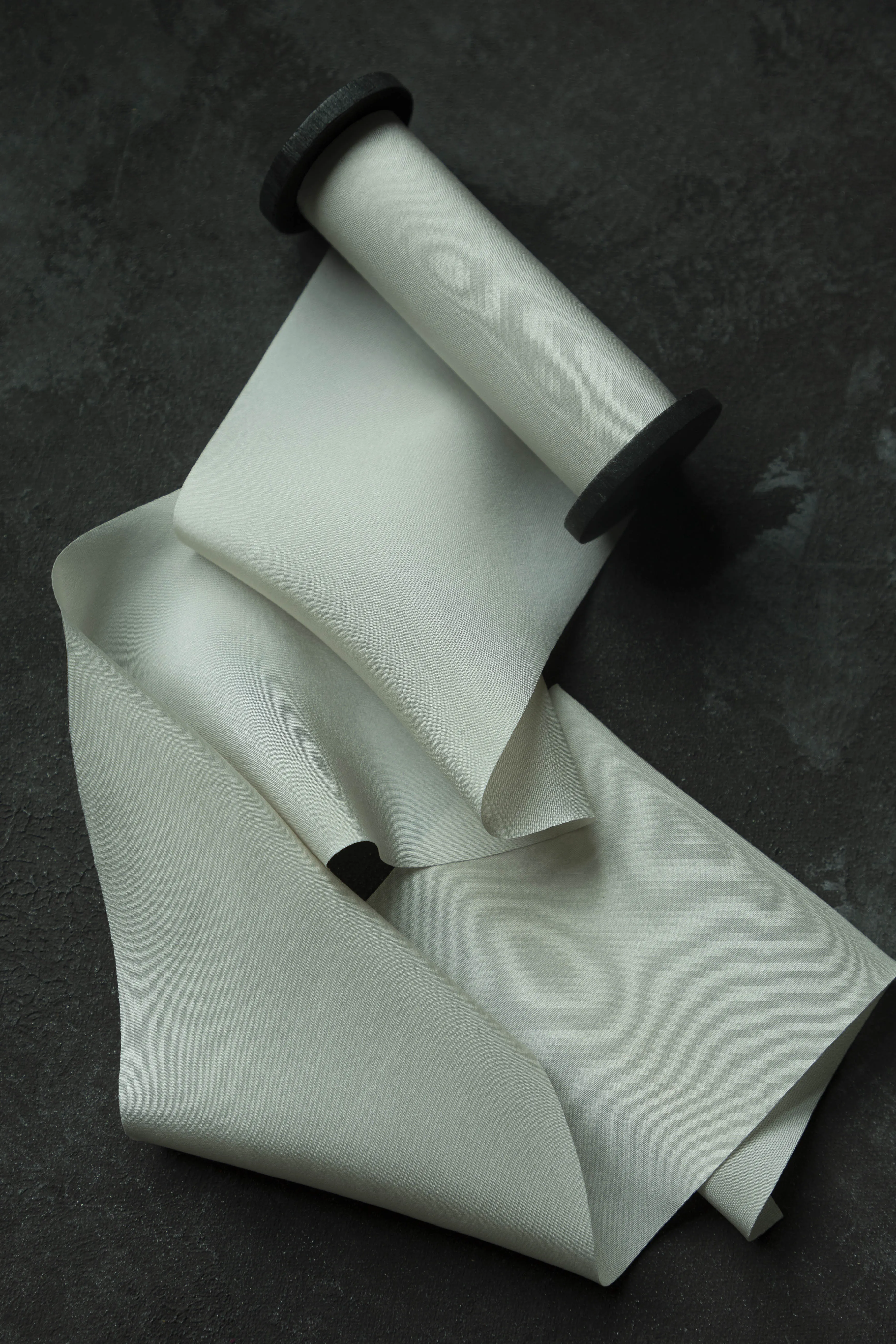 Dove Gray Silk Ribbon