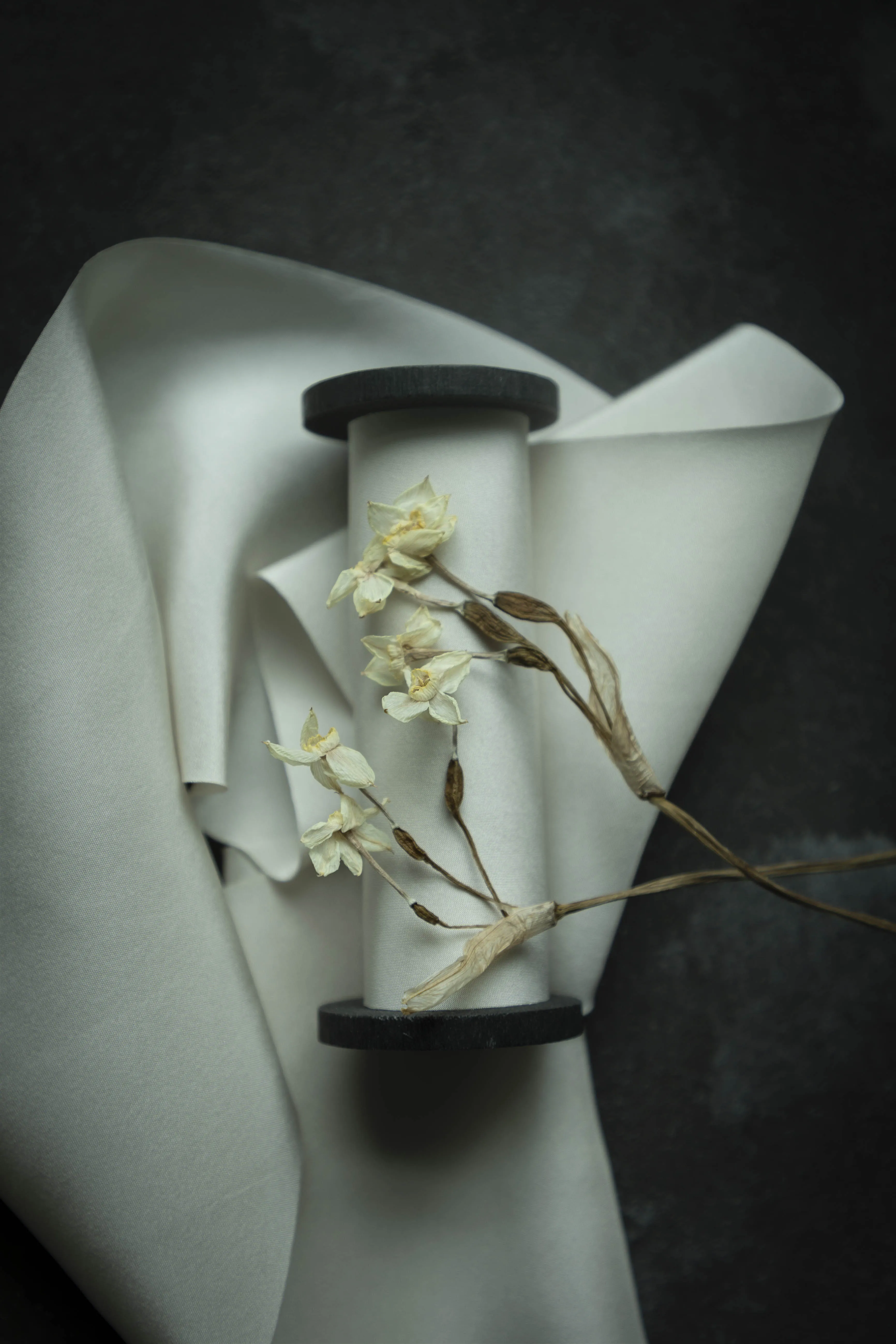 Dove Gray Silk Ribbon