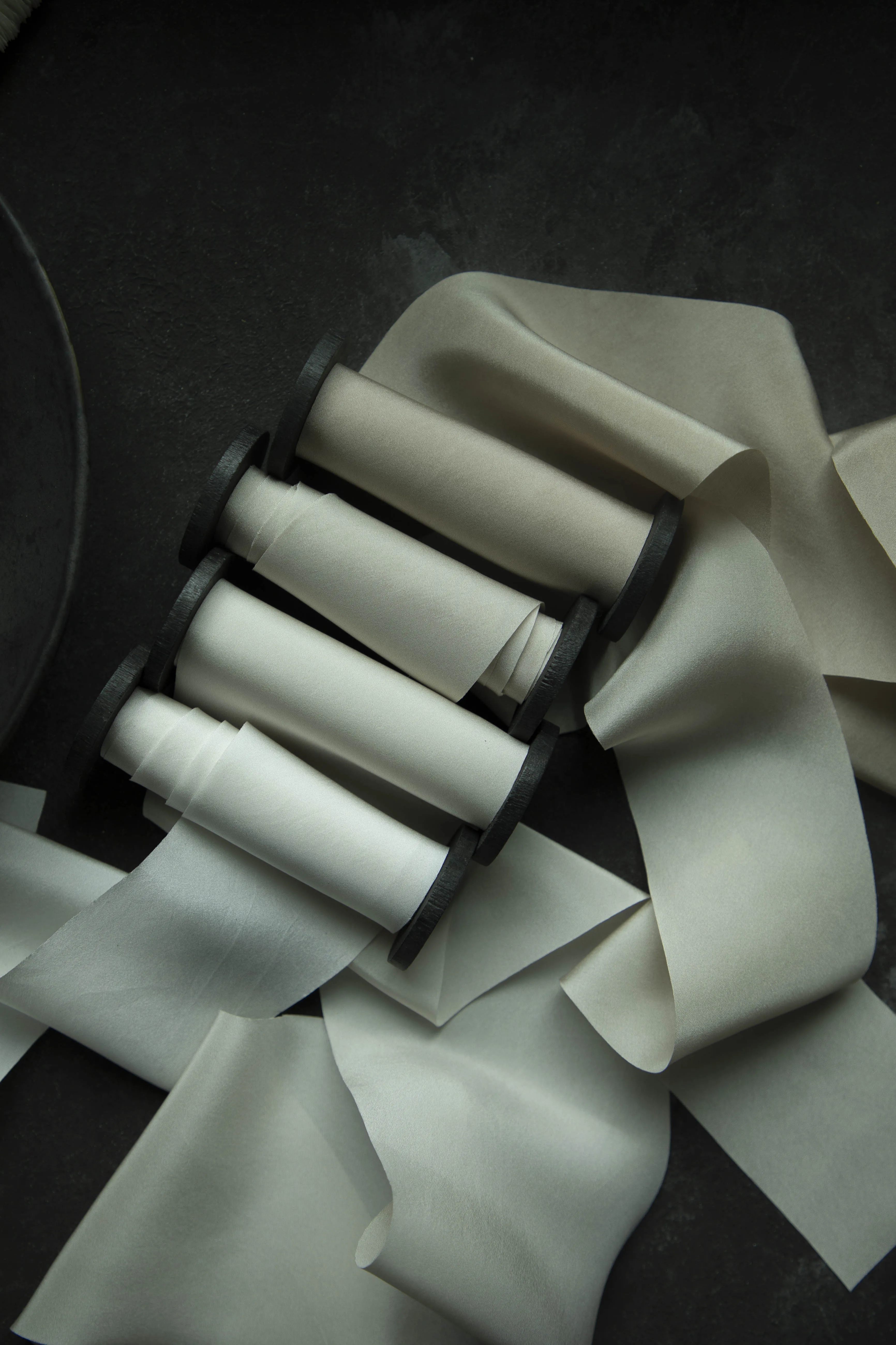 Dove Gray Silk Ribbon