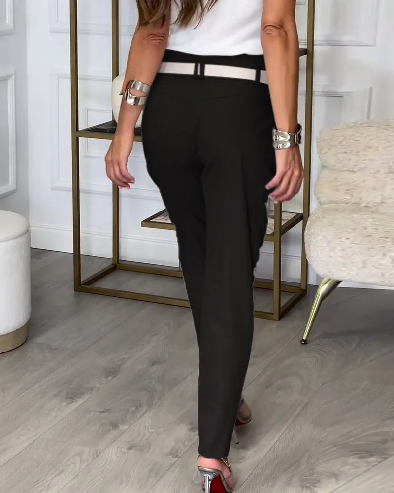 EMILIA™ - High-Waist Pants   Free Belt