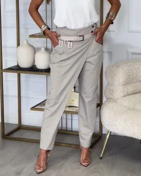 EMILIA™ - High-Waist Pants   Free Belt