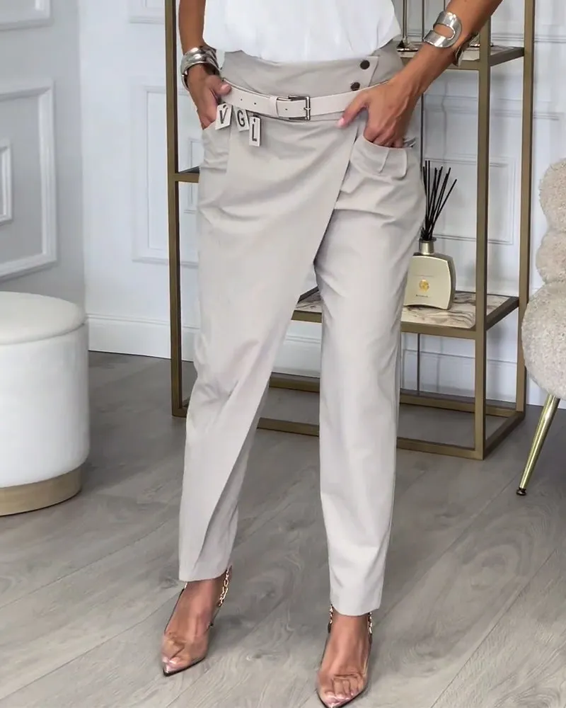 EMILIA™ - High-Waist Pants   Free Belt