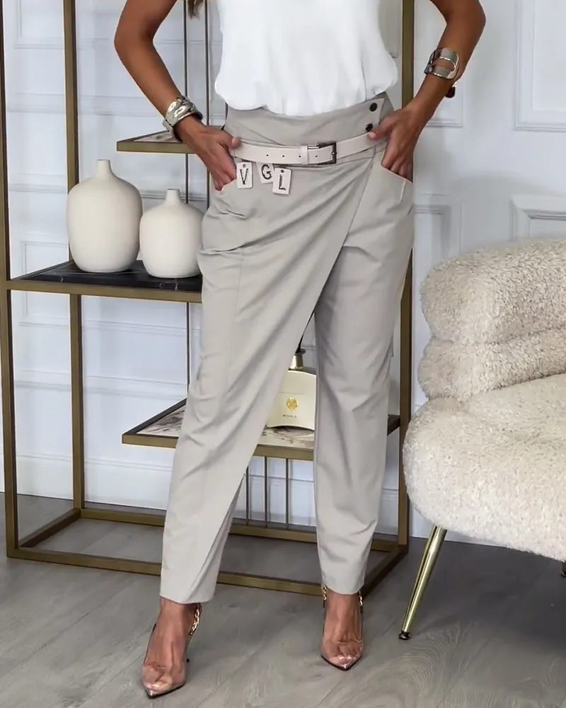 EMILIA™ - High-Waist Pants   Free Belt