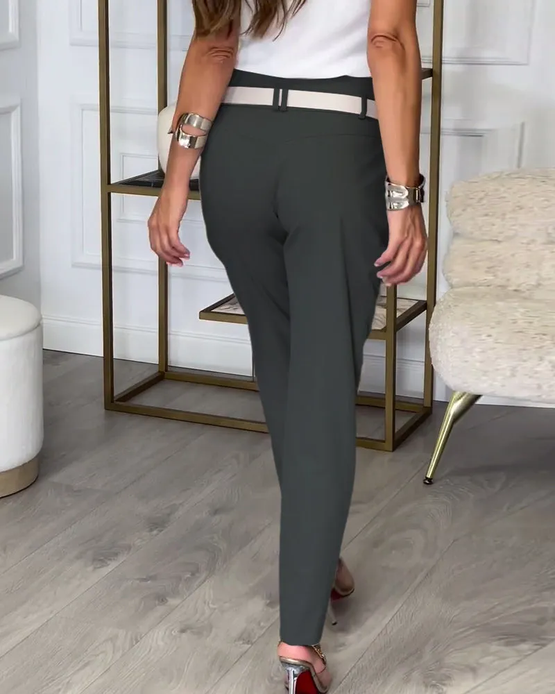 EMILIA™ - High-Waist Pants   Free Belt