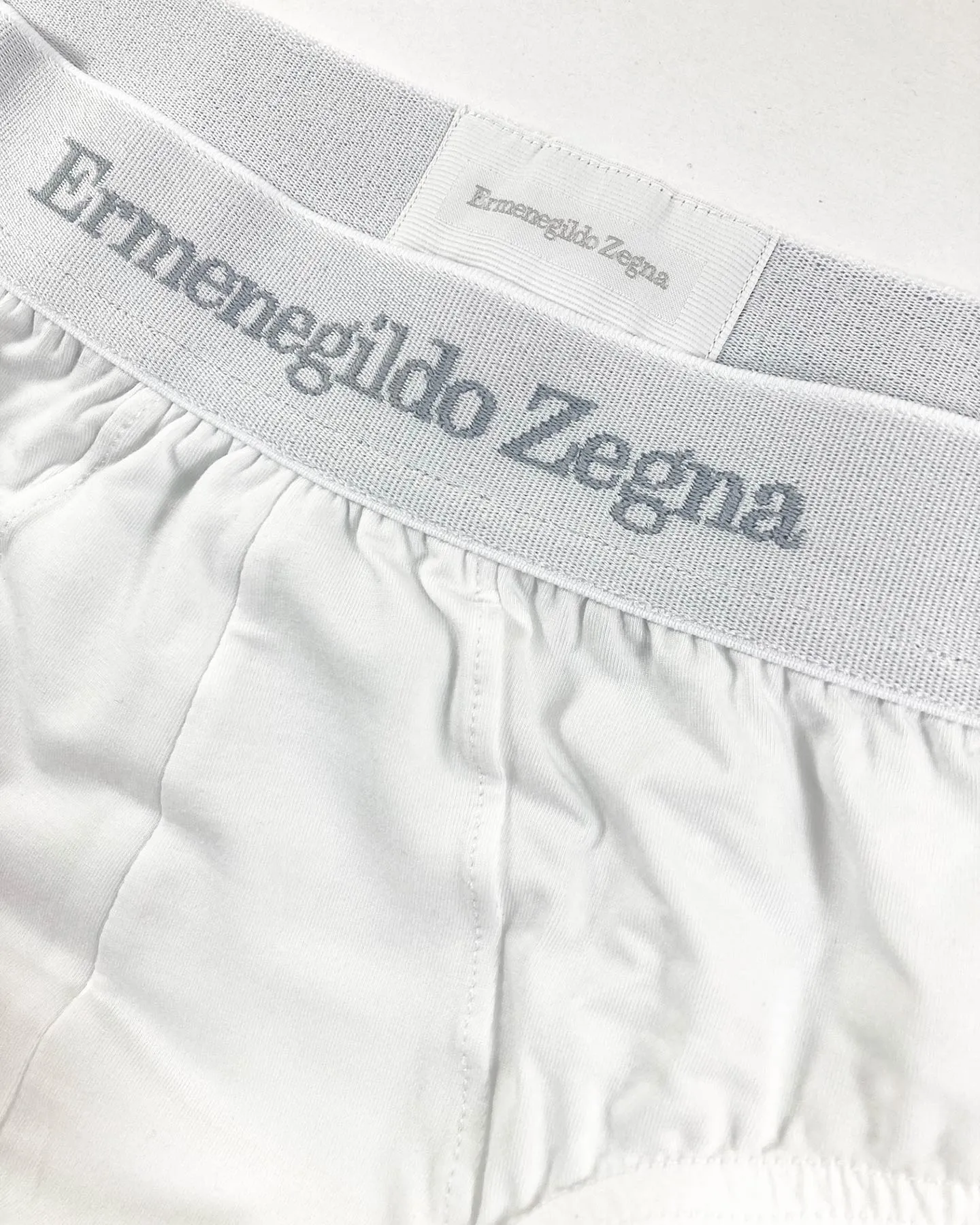 Ermenegildo Zegna Underwear White Stretch Cotton Midi Brief XXL SALE