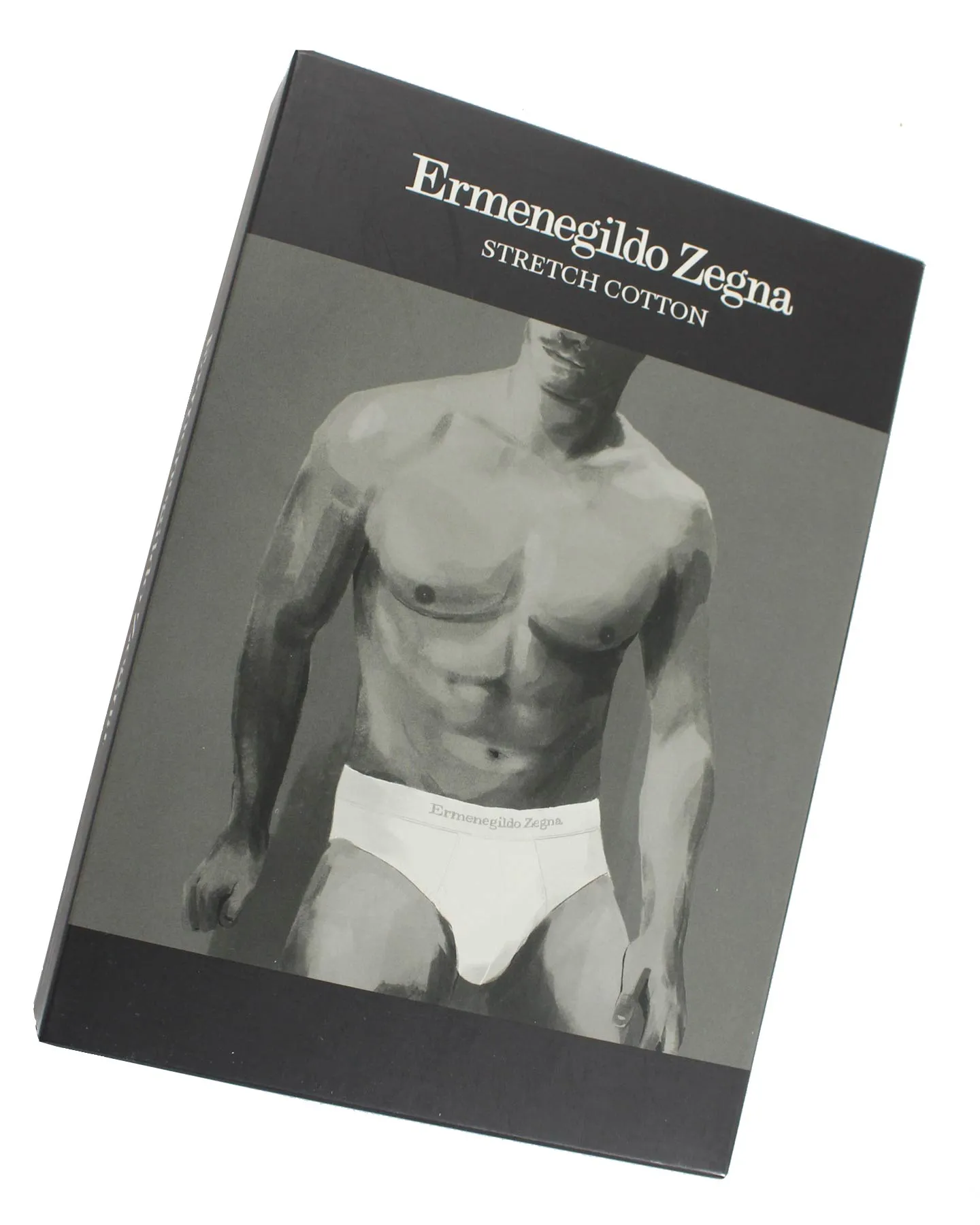 Ermenegildo Zegna Underwear White Stretch Cotton Midi Brief XXL SALE