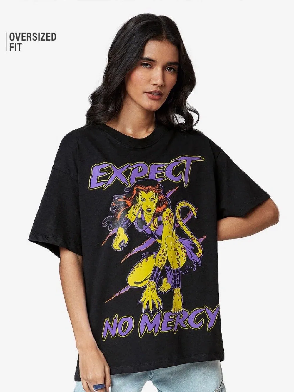 EXPECT NO MERCY Graphic Printed Womens Drop Shoulder T-shirt Legacy Boutiques Bangladesh
