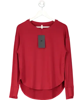 Fabletics Red Dry Flex Long Sleeve Tunic UK XS
