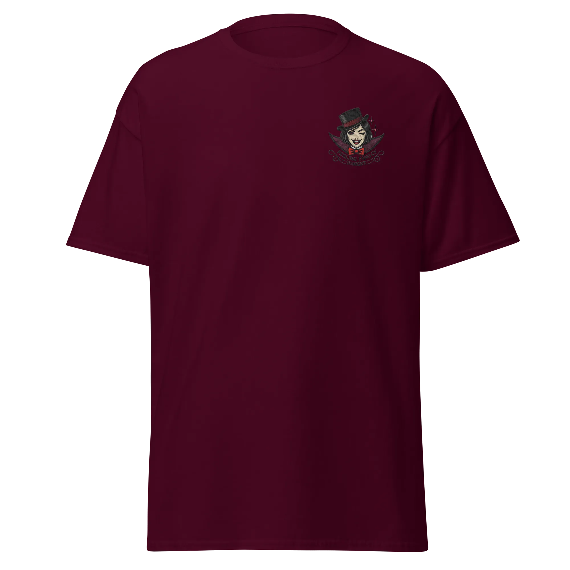 Feeling Fang-cy Tonight! - Halloween T-Shirt - Vampire Halloween T-Shirt