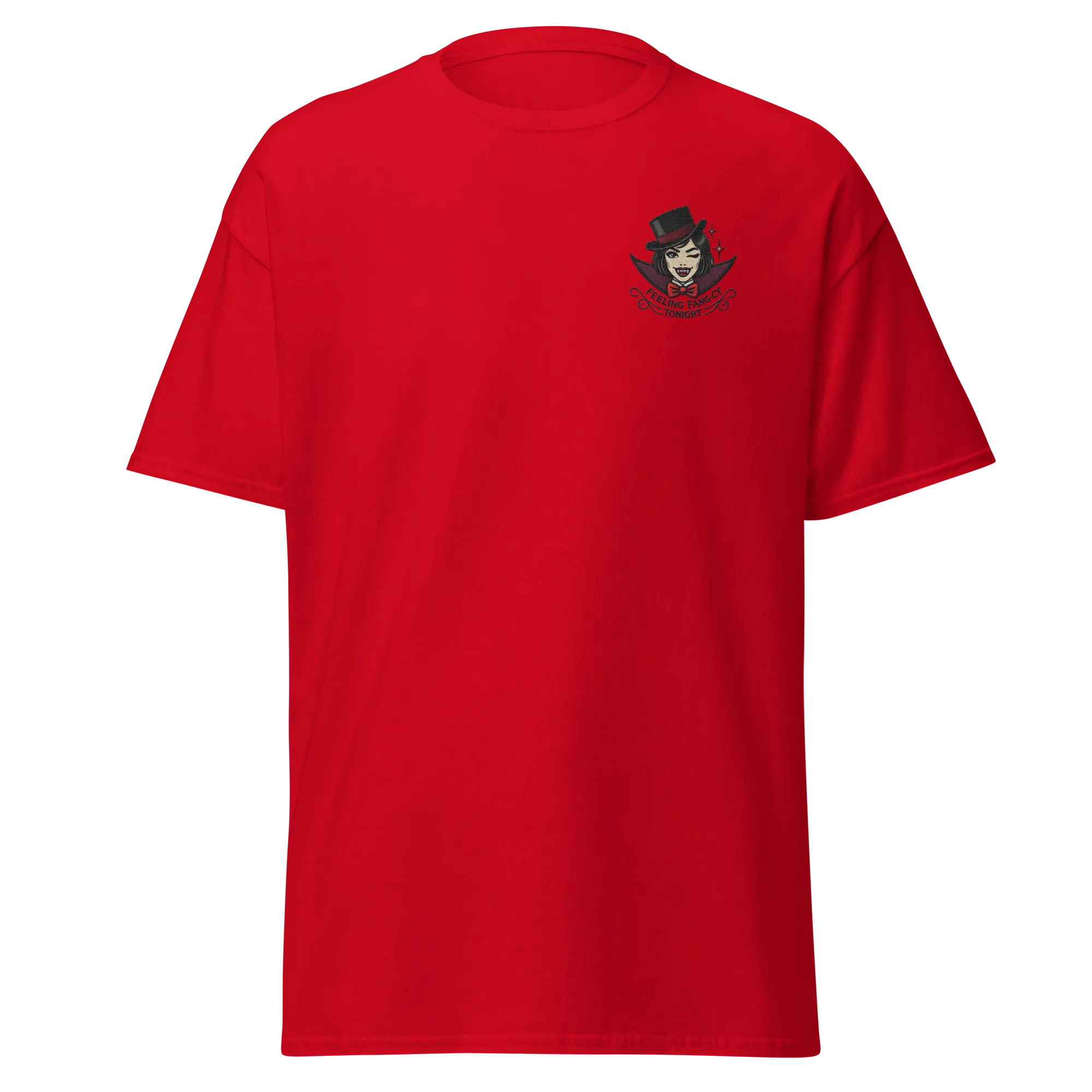 Feeling Fang-cy Tonight! - Halloween T-Shirt - Vampire Halloween T-Shirt