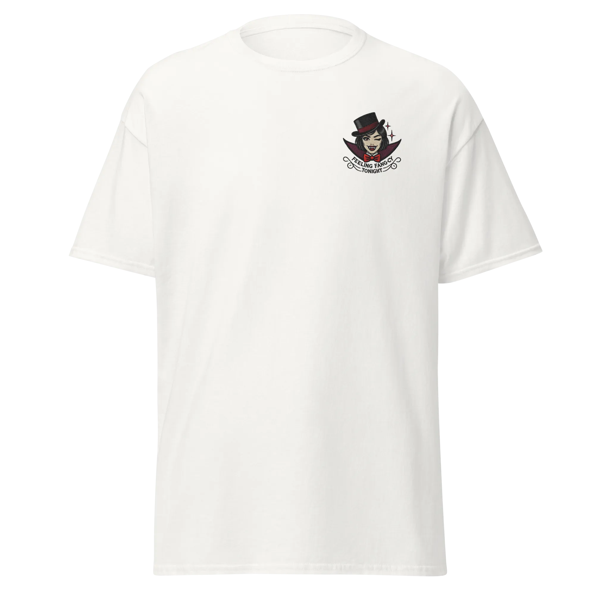 Feeling Fang-cy Tonight! - Halloween T-Shirt - Vampire Halloween T-Shirt