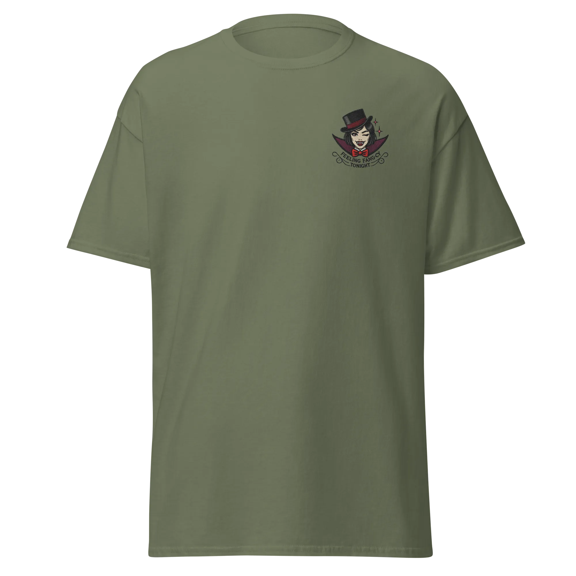 Feeling Fang-cy Tonight! - Halloween T-Shirt - Vampire Halloween T-Shirt