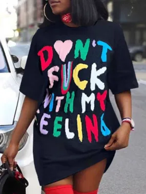 Feelings shirt dress