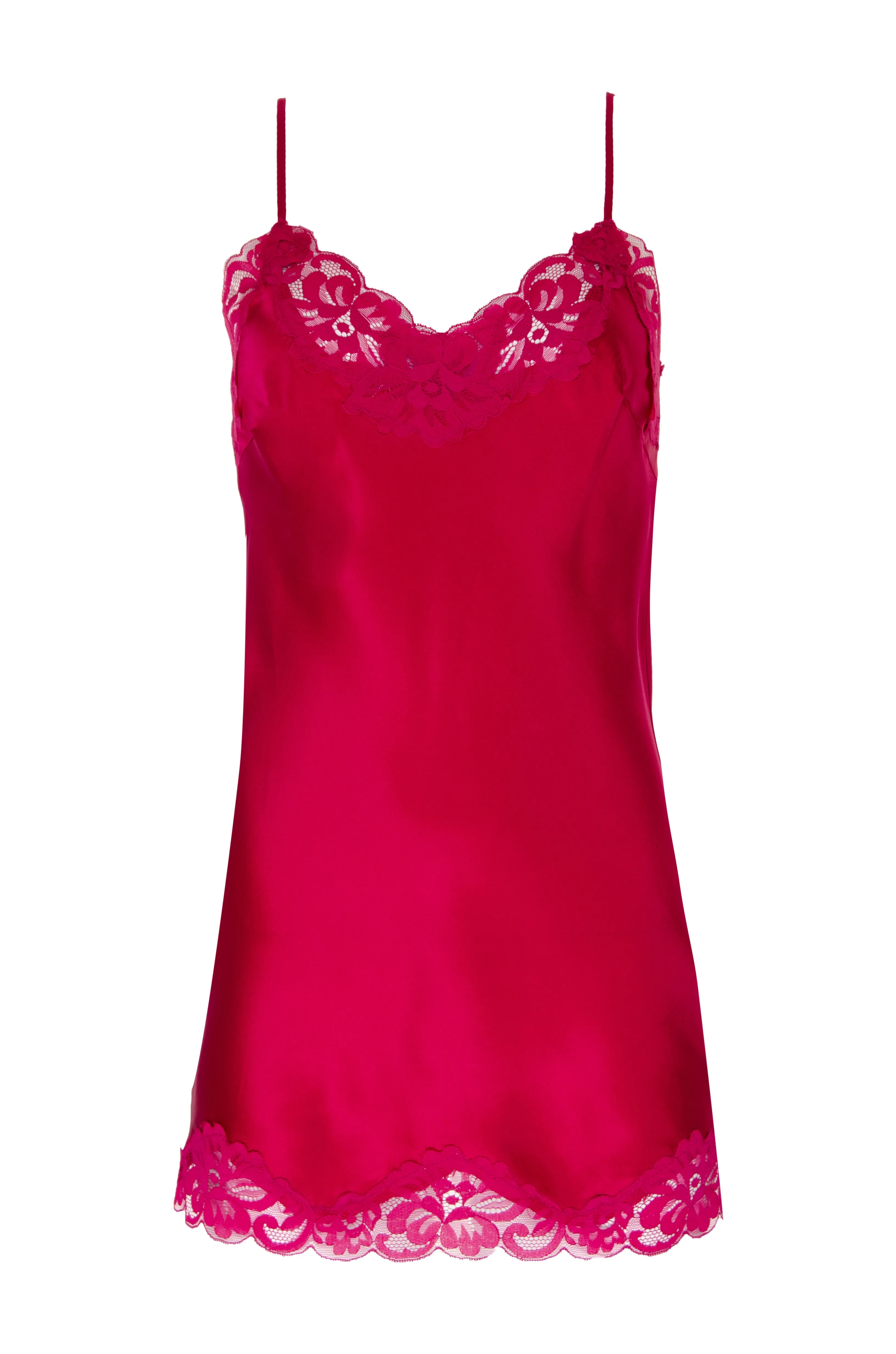 Floral Lace Silk Tunic Tobacco