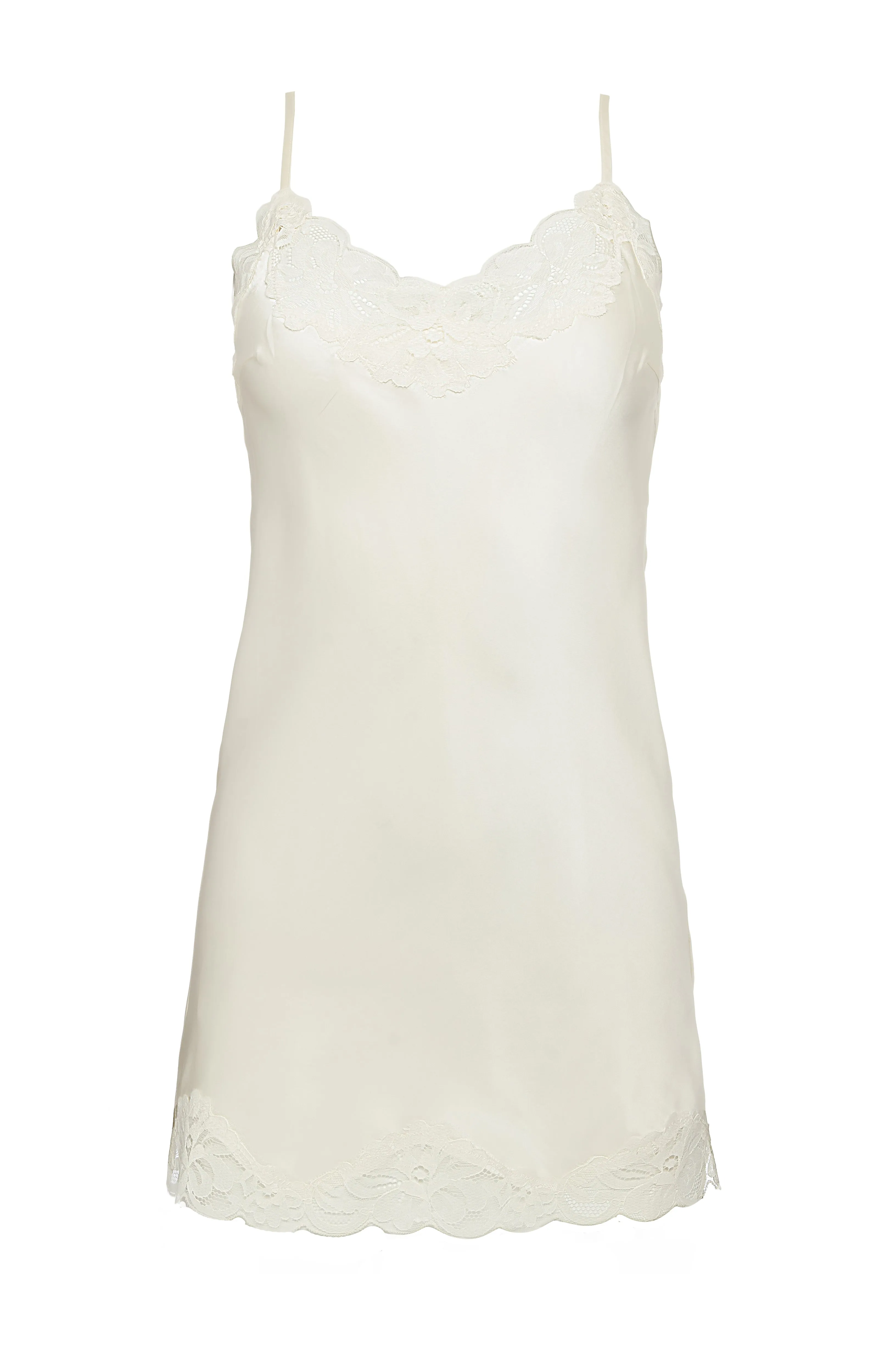Floral Lace Silk Tunic Tobacco