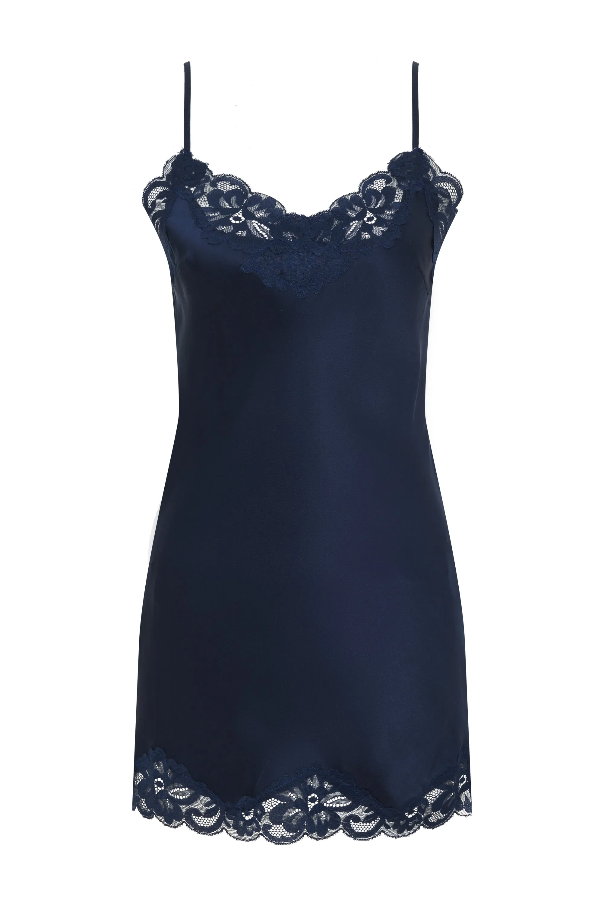 Floral Lace Silk Tunic Tobacco