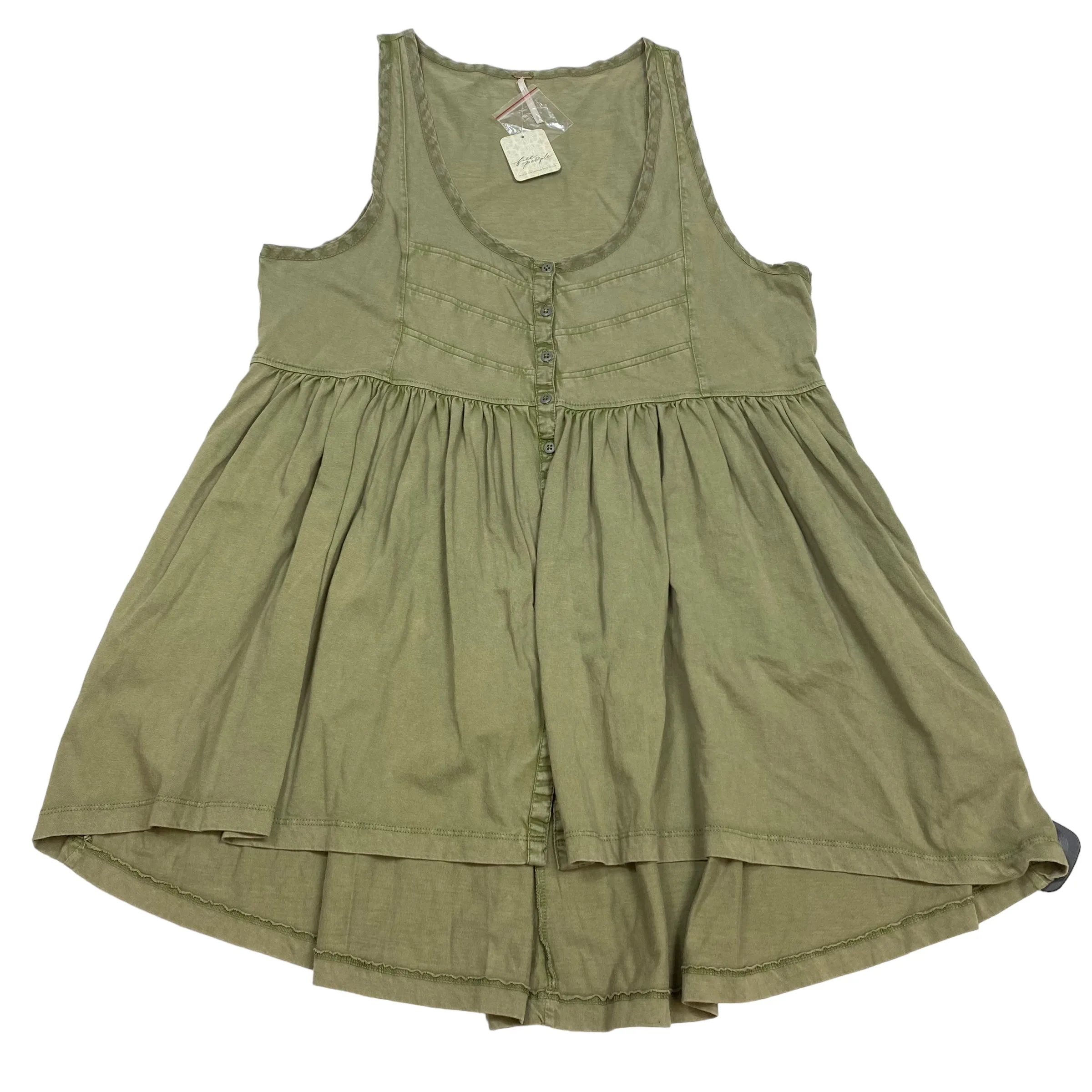 Green Tunic Sleeveless Free People, Size S