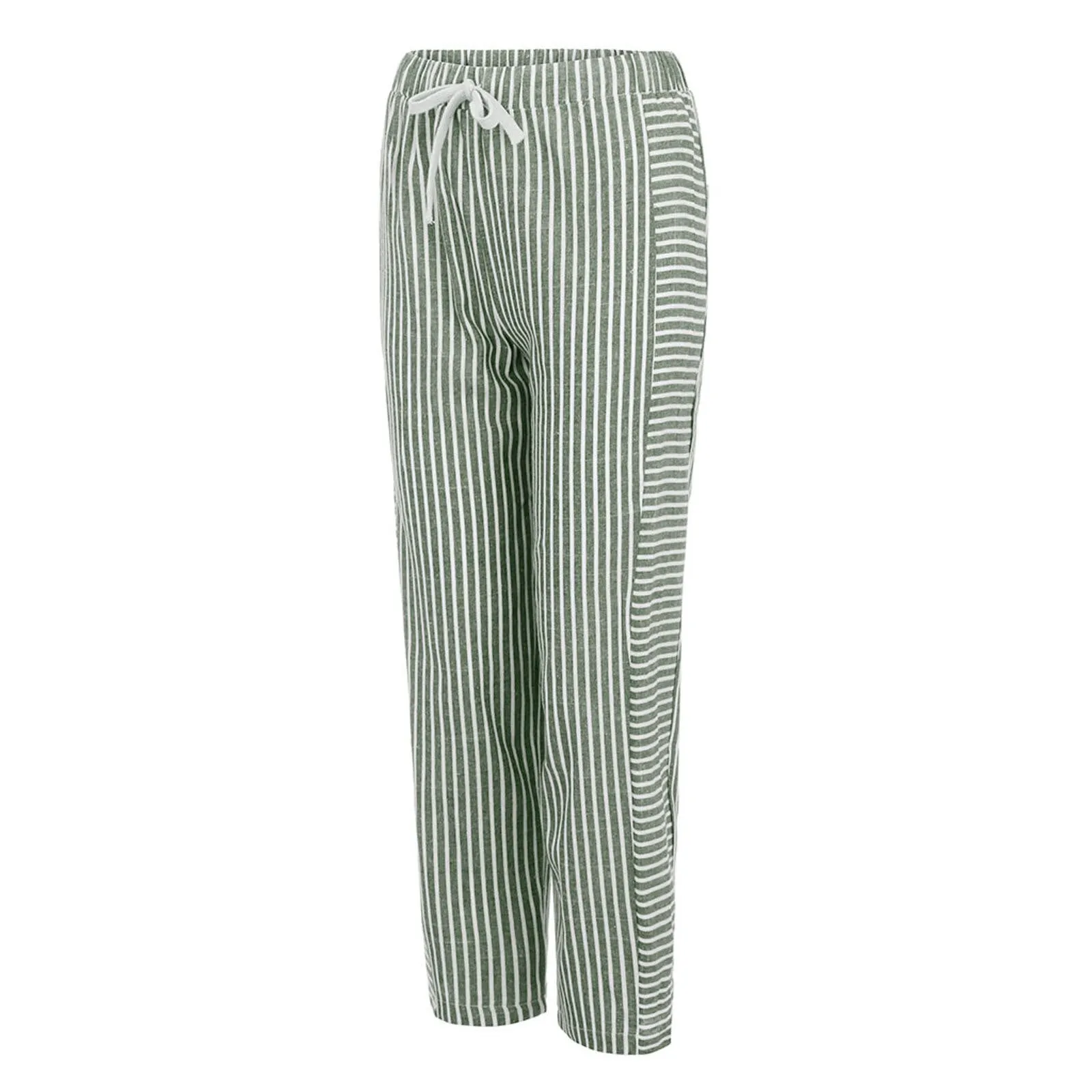 High Waist Long Striped Pants