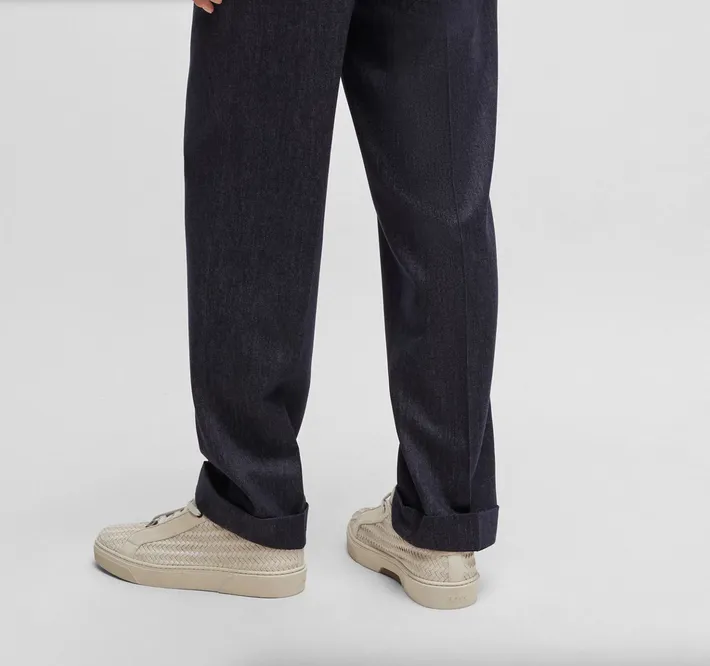Hugo Boss Mens Relaxed Fit Dress Pants Pants 32 x 37 Blue