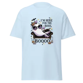 I'm Here For The Boos - Halloween T-Shirt - Fun Ghost Halloween T-Shirt