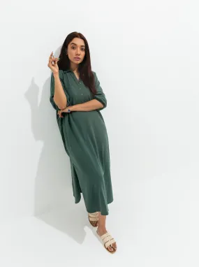 Jade Green Knit Long Tunic