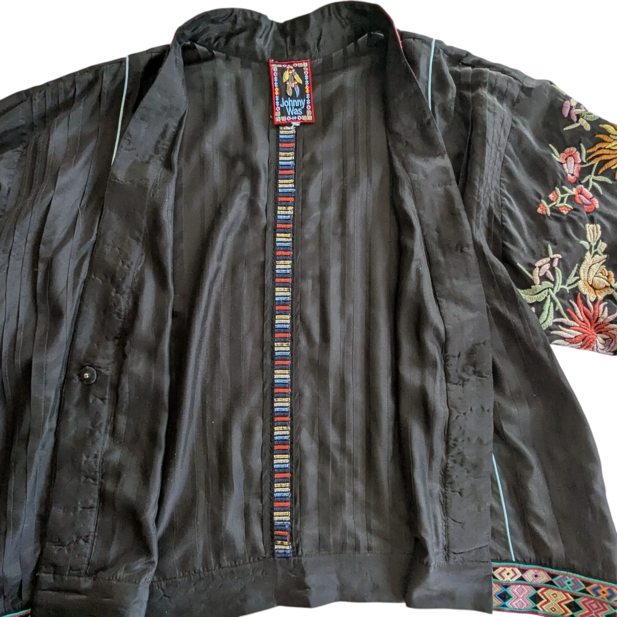 Johnny Was Eno Pintuck Kimono Size XL