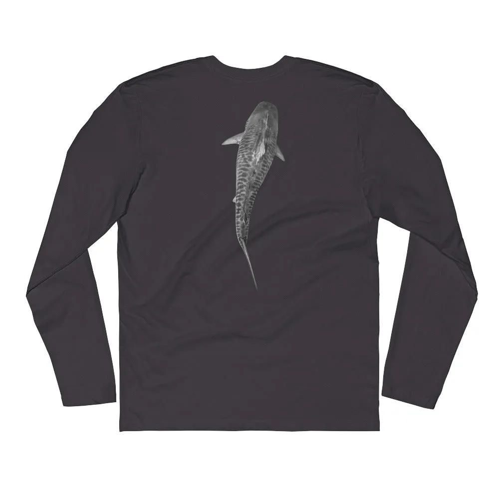 @JuanSharks Signature Tiger Shark Long Sleeve Fitted Crew