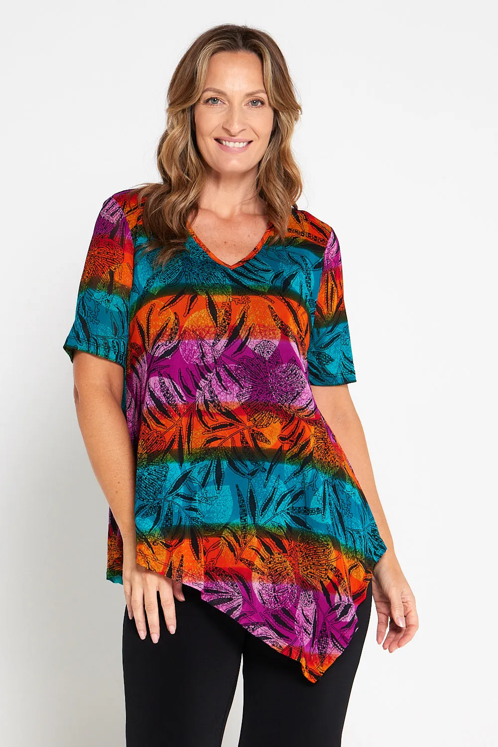 Jupiter Mesh Top - Bold Botanical