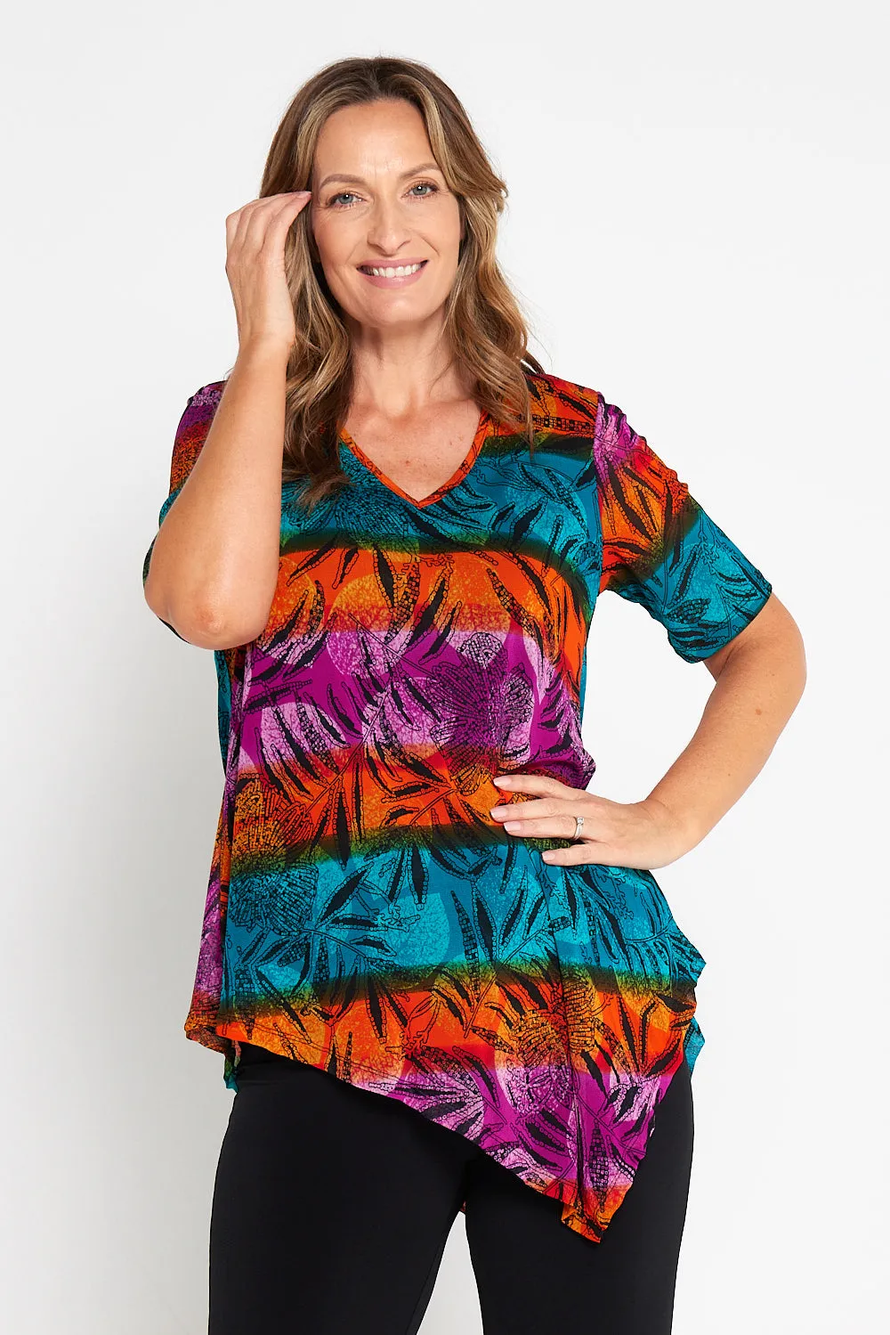 Jupiter Mesh Top - Bold Botanical
