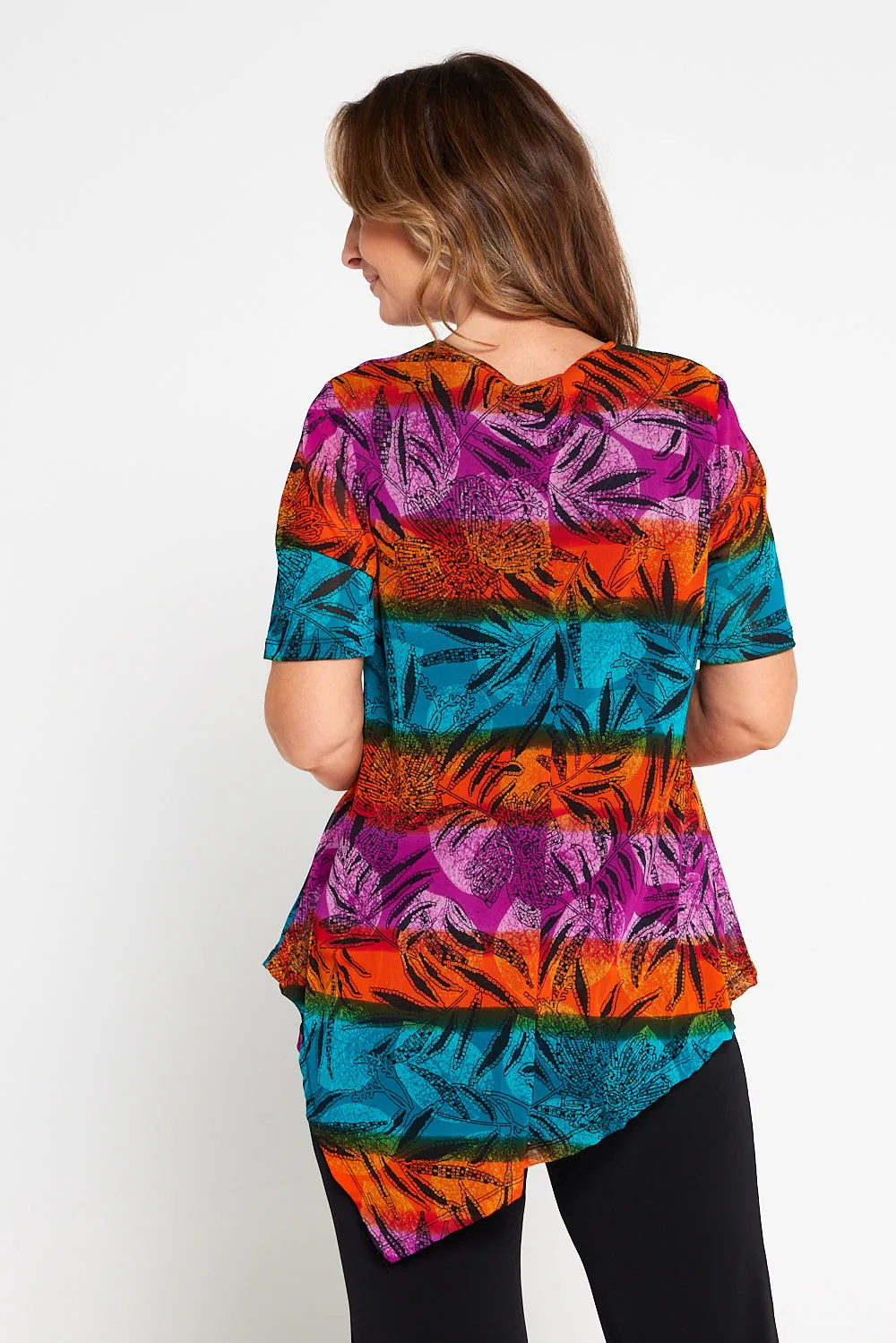 Jupiter Mesh Top - Bold Botanical