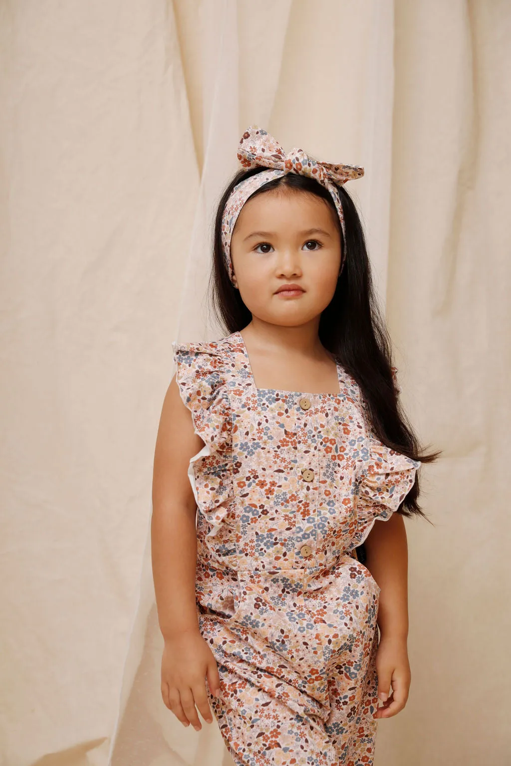 Kapow Bloom Ruffle Dungarees