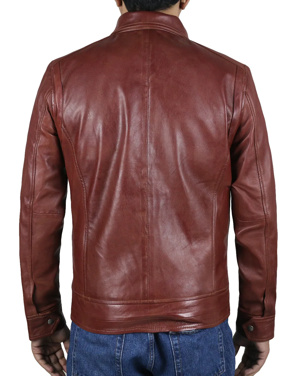 Leather Jackets Hub Mens Genuine Lambskin Leather Jacket (Black, Regal Jacket) - 1501085
