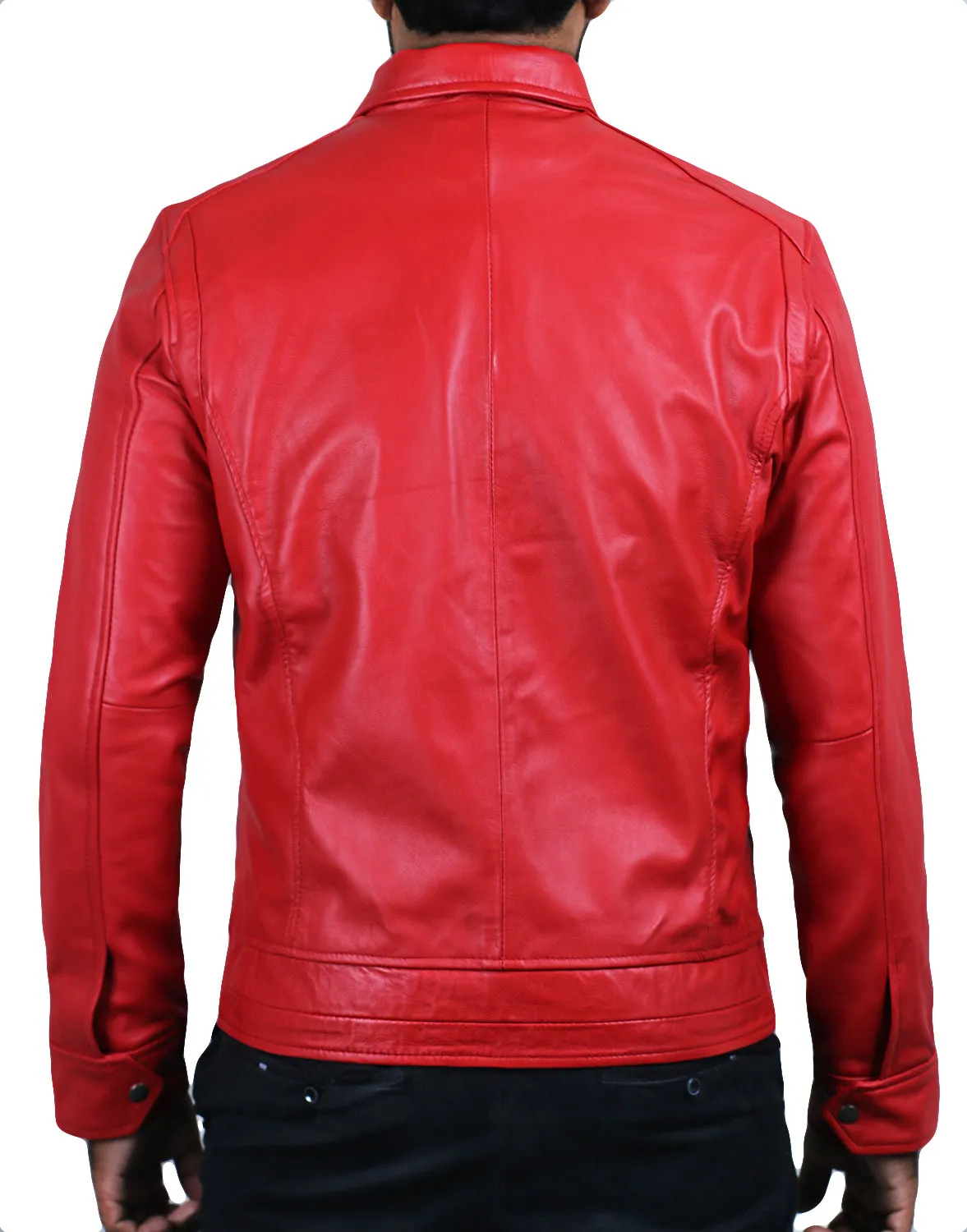 Leather Jackets Hub Mens Genuine Lambskin Leather Jacket (Black, Regal Jacket) - 1501085