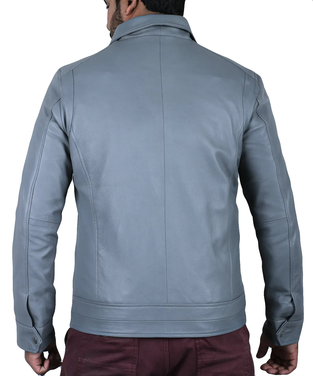 Leather Jackets Hub Mens Genuine Lambskin Leather Jacket (Black, Regal Jacket) - 1501085