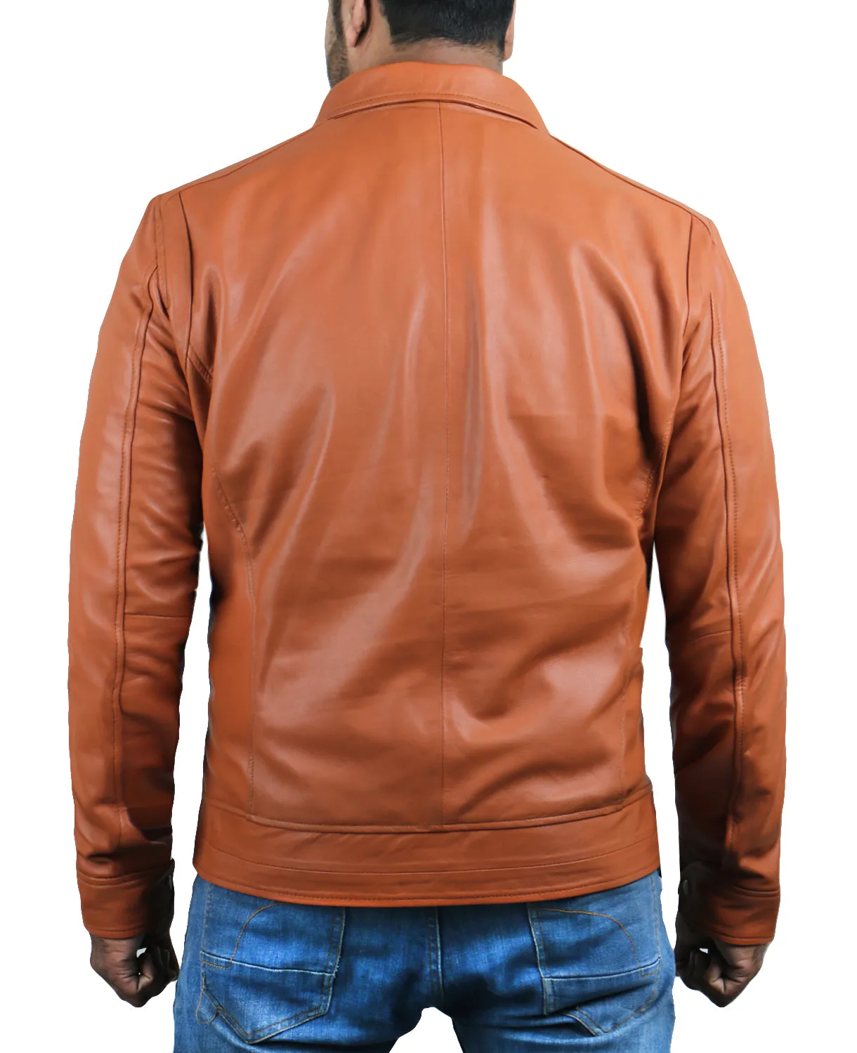 Leather Jackets Hub Mens Genuine Lambskin Leather Jacket (Black, Regal Jacket) - 1501085