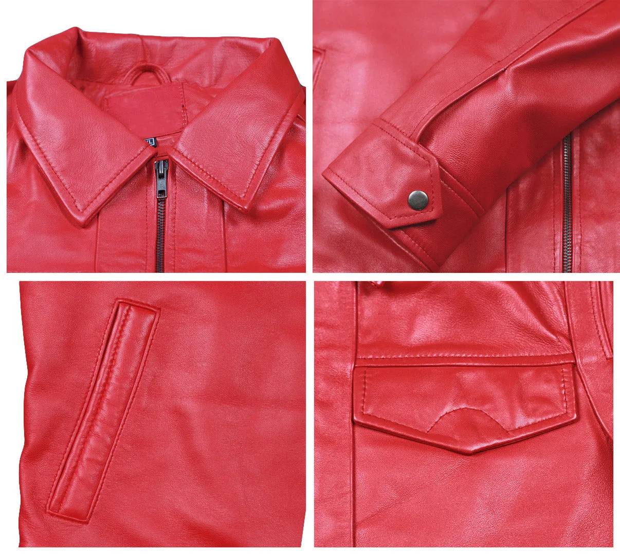 Leather Jackets Hub Mens Genuine Lambskin Leather Jacket (Black, Regal Jacket) - 1501085