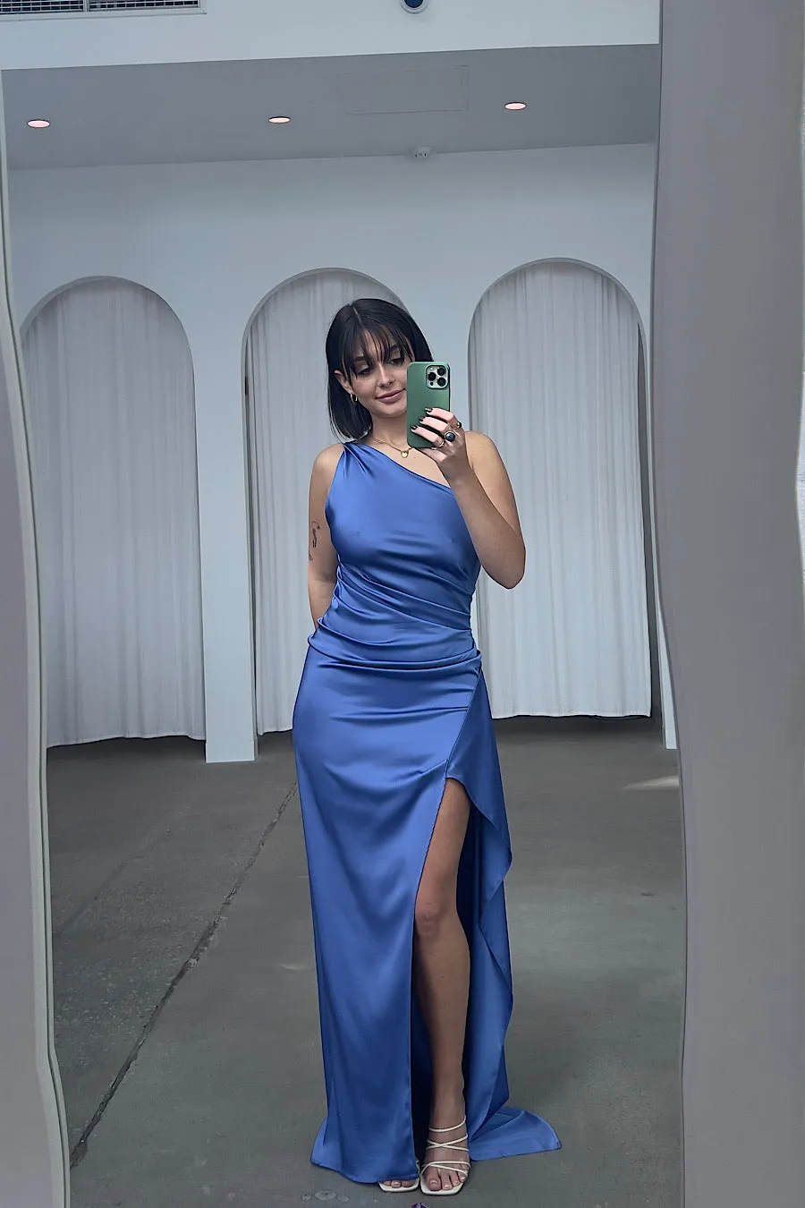 Lexi - Samira Dress in Pacific Blue