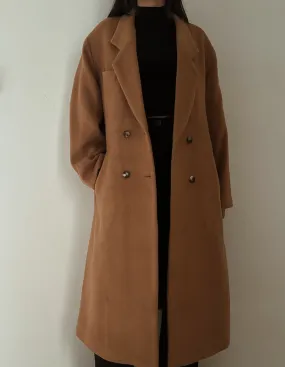 Long Camel Coat (90%Wool)
