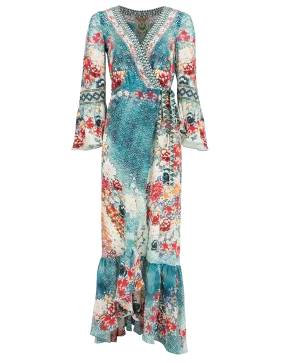 Long Sleeve Wrap Dress