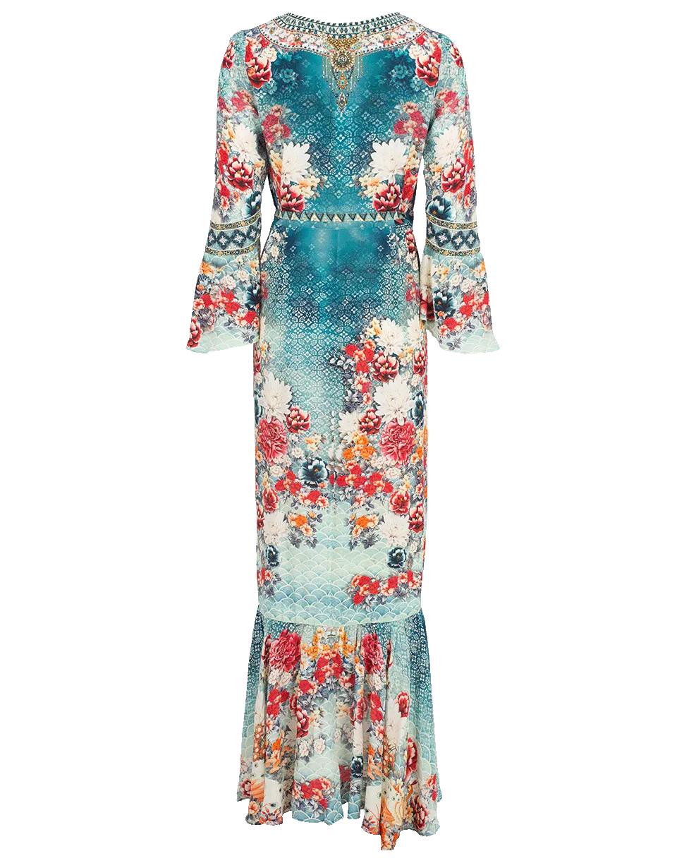 Long Sleeve Wrap Dress