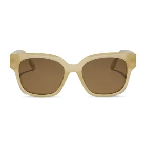 MADISON MEALY - MAE   NEUTRAL CRYSTAL   TRUFFLE   POLARIZED SUNGLASSES