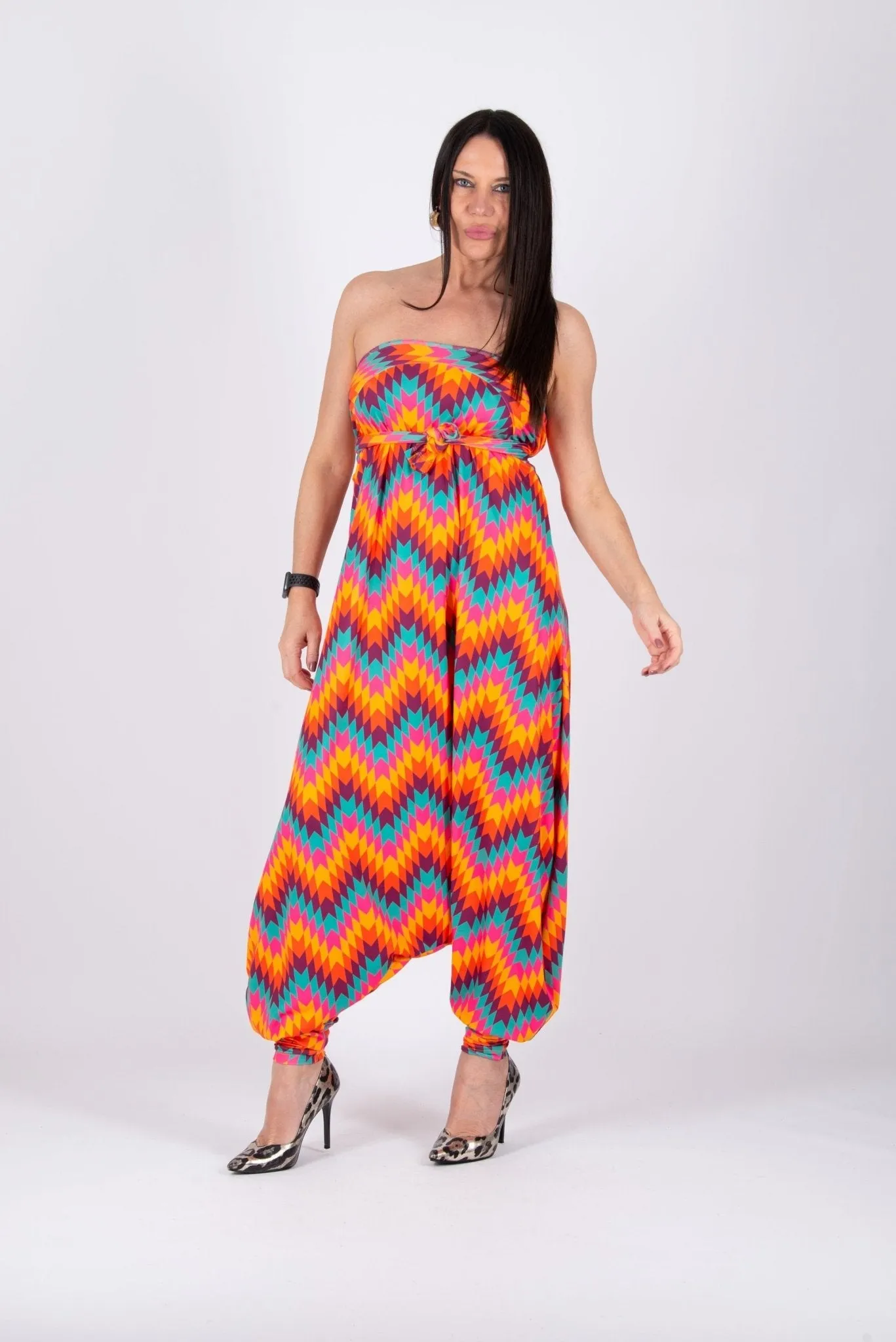 MARLA Strip Harem Maxi Jumpsuit ON SALE