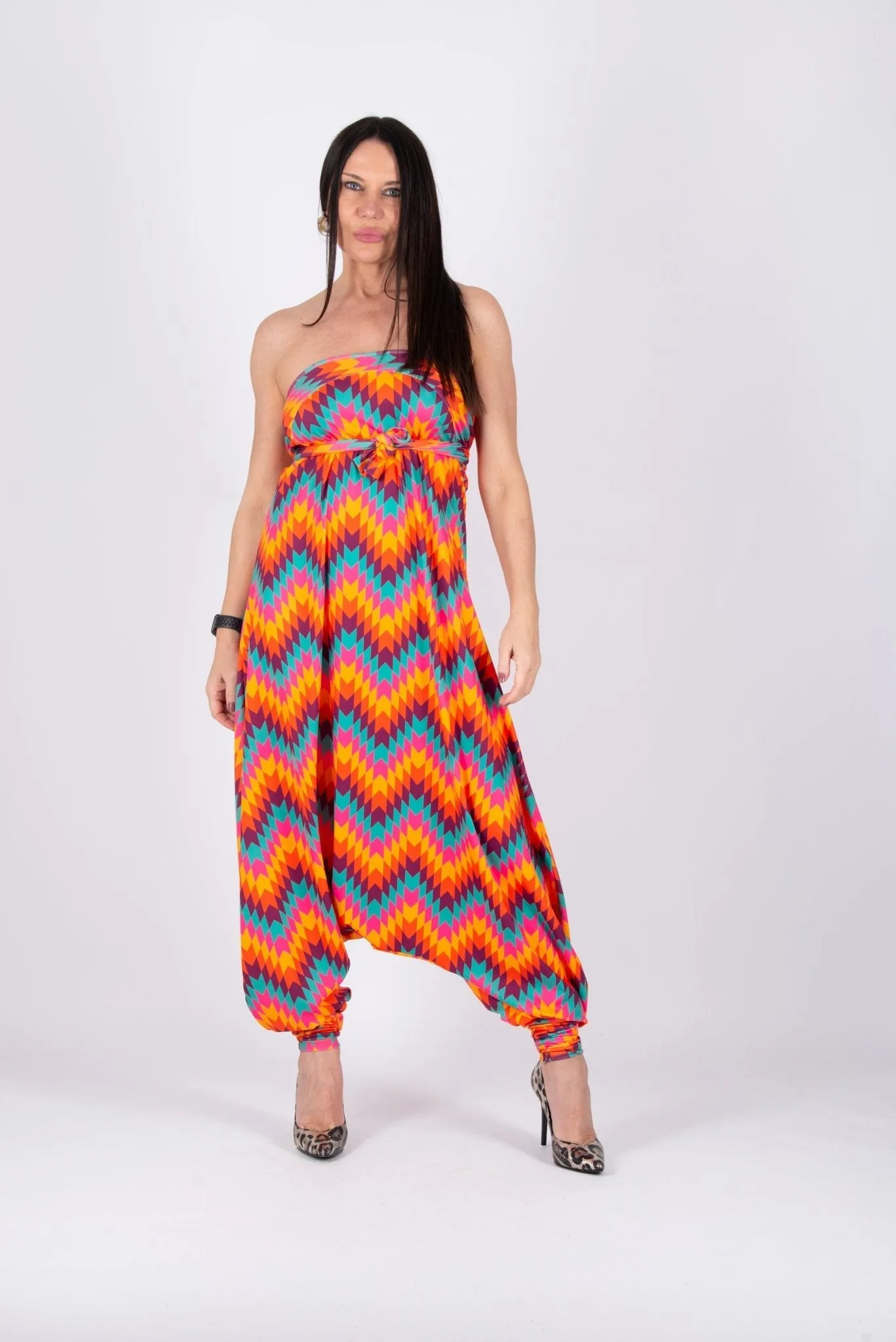 MARLA Strip Harem Maxi Jumpsuit ON SALE