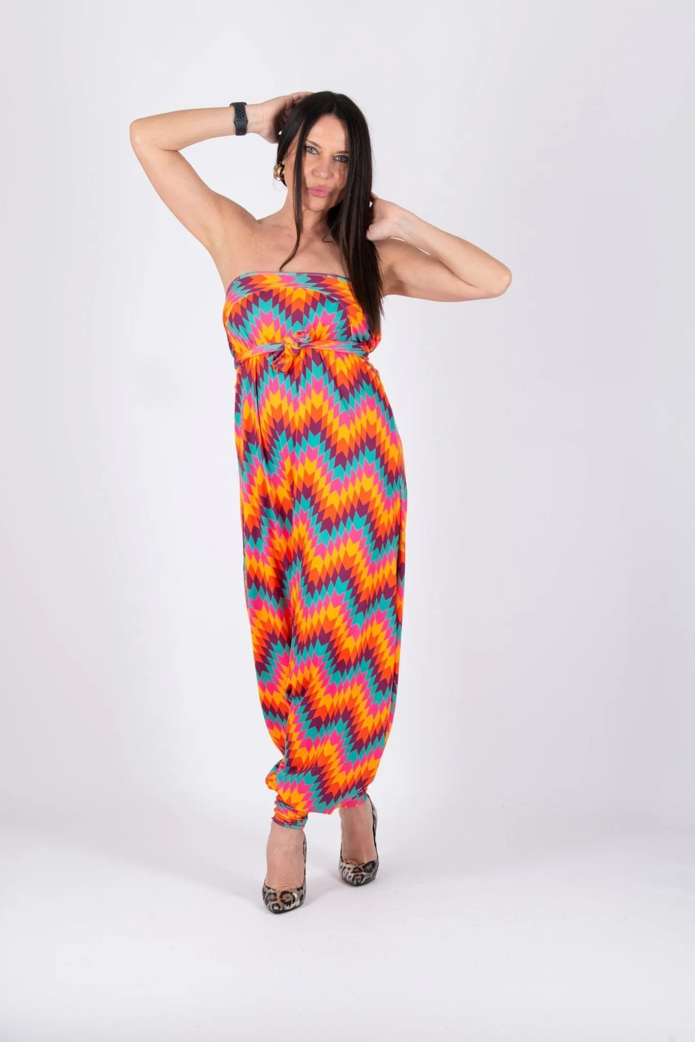 MARLA Strip Harem Maxi Jumpsuit ON SALE