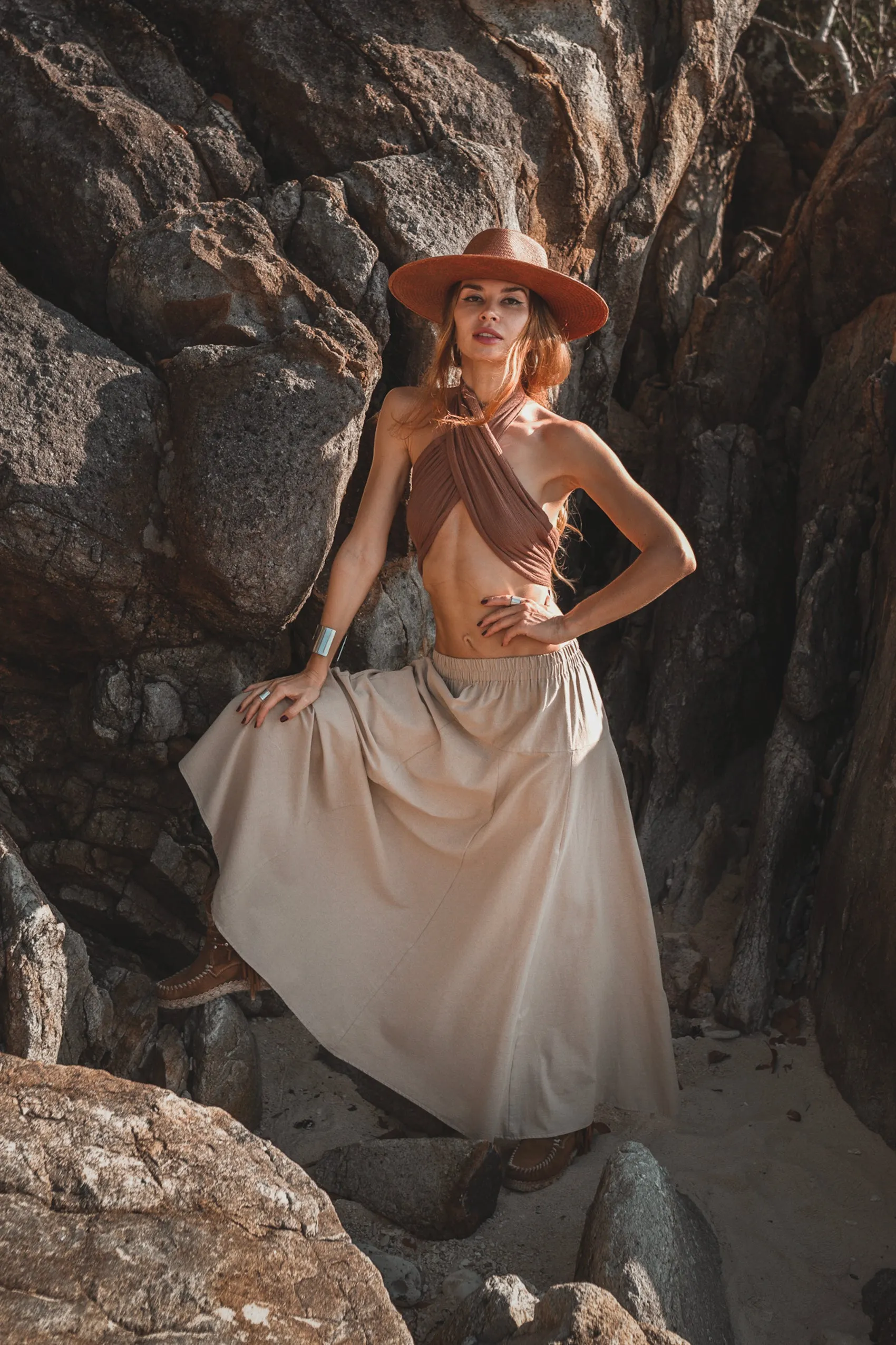 Maxi Skirt Aurora Beige