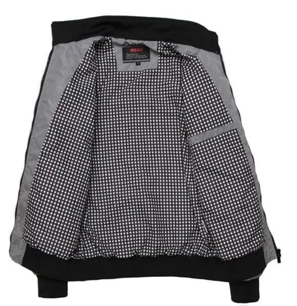 Mens Casual Daily Zipper Stand Collar Jacket