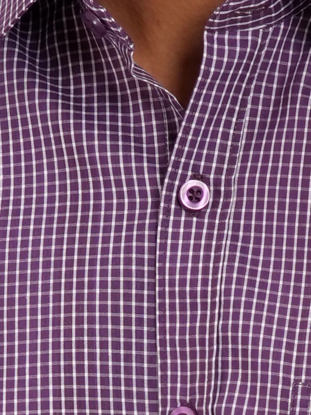 Men's Gingham Check Full Sleeve Formal Shirt