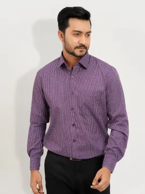 Men's Gingham Check Full Sleeve Formal Shirt