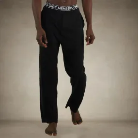 Men's Jersey Sleep Pant Logo Elastic - Black - FINAL SALE