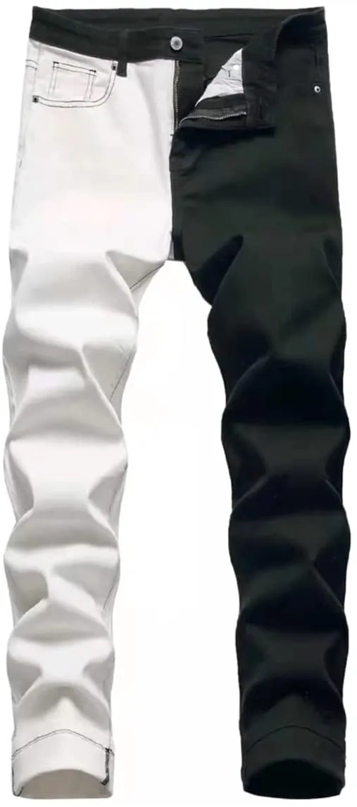 Men's Royal Blue Stretchy Slim Fit Jeans Denim Pants